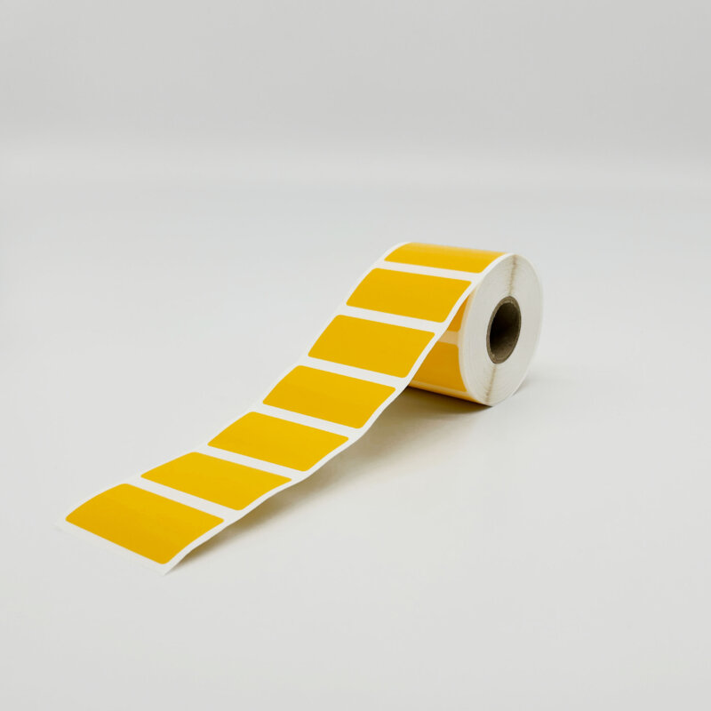 CJ80 Yellow Labels <br> 50x25mm - 650/roll